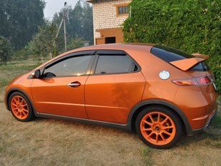 Купить Дефлекторы окон ветровики Honda Civic VIII хечбек 5d 2006- 8193 Дефлекторы окон Honda