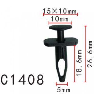 Купити Кліпса кріплення Натискна Розпірна Volkswagen OPEL (OEM 1K0807300 11754) C1408 73163 Фіксатор натискного типу
