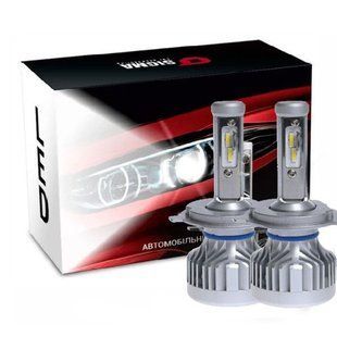 Купити LED лампи автомобільні T5 SIGMA + шторка H4 вентилятор 4000Lm/CSP/35W/5000K/IP65/9-32V 2шт 26226 LED Лампи Китай