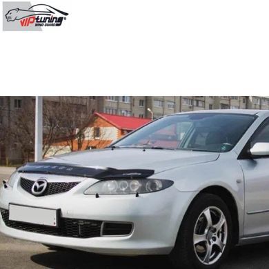 Купити Дефлектор капота мухобойка Fiesta 2002-2008 Коротка Євро Кріплення (Voron Glass) MF10602 96476 Дефлектори капота Ford