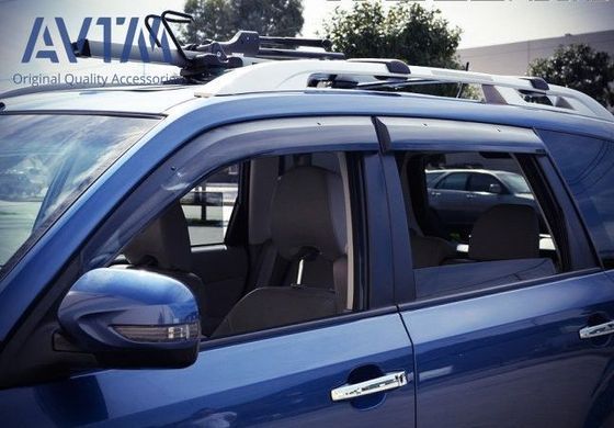 Купити Дефлектори вікон вітровики для Subaru Forester 2008-2013 7758 Дефлектори вікон Subaru
