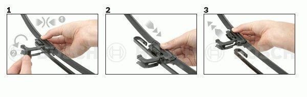 Купити Щетка склоочисника дворник Bosch Aerotwin 650 мм AR26U 1 шт (3397008539) 43034 Двірники безкаркасні
