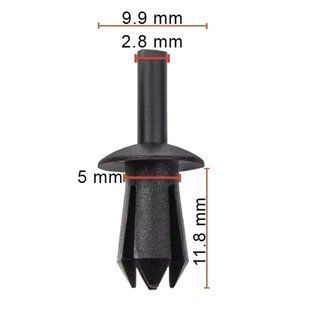 Купити Кліпса кріплення Натискна Розпірна MERCEDES PEUGEOT RENAULT BMW FIAT CITROEN AUDI VW (3492 51722681 07149807127) C1421 73164 Фіксатор натискного типу