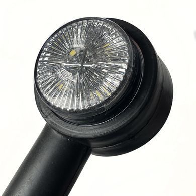 Купить Габаритные огни LED для грузовиков Рожки 12/24V / косой 19 см / 10 диодов / Красный-Белый 2 шт (К 533) 8595 Габариты рожки
