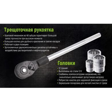 Купить Набор головок Alloid 3/4" 17 шт 12 гран 19-50 мм (НГ-6017М-12) 86198 Наборы инструментов