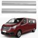 Купити Накладки на пороги для Renault Trafic 2001-2014 Нержавіюча сталь із загином та Логотипом 4 шт (Premium P-RE35) 96644 Накладки на пороги та бампер