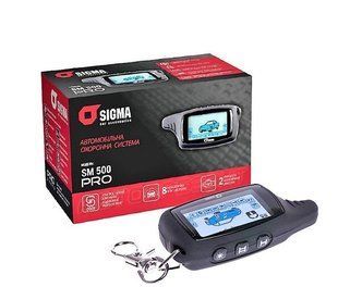 Купити Сигналізація Sigma / двостороння / 2 брелоки / 1-дв / LCD дисплей / без сирени / датчик удару (SM-500PRO) 25275 Двостороння (9міс. Гарантії)
