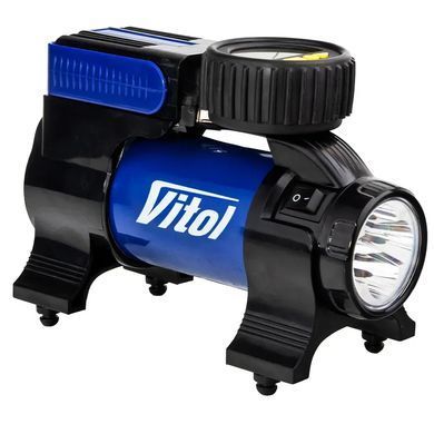 Купити Автомобільний компресор Vitol 150psi 14Amp 37л R13-R16 прикурювач (K-40) 91307 Електричні автомобільні компресори