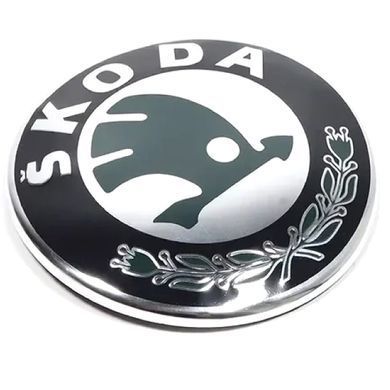 Купить Эмблема Skoda выгнутаяна скотче D88 мм (пр-во Польша) ПХ 172.53 88468 Эмблемы на иномарки