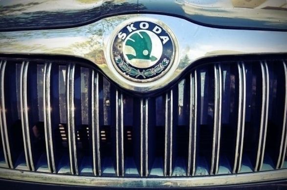 Купить Эмблема Skoda выгнутаяна скотче D88 мм (пр-во Польша) ПХ 172.53 88468 Эмблемы на иномарки