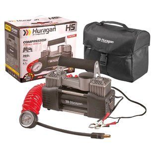 Купити Автомобільний компресор Huragan 12v 360вт 85л 10атм 10А шланг 5,7м З Дефлятором (H5) 81421 Електричні автомобільні компресори