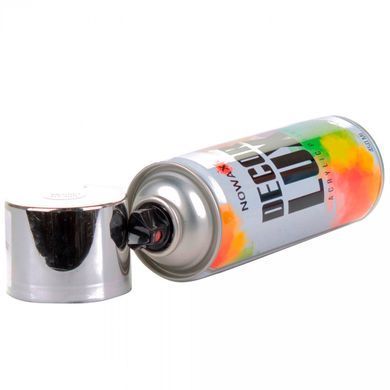 Купить Акриловая краска Nowax Bright Chrome Спрей 450 мл Хром (bright chrome) NX48041 58838 Краски аэрозольные