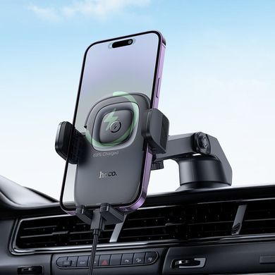 Купить Автодержатель с беспроводной зарядкой REMAX RM-C41+ держит телефон на клейкой поверхности 24667 Автодержатель с беспроводной зарядкой и автозахватом