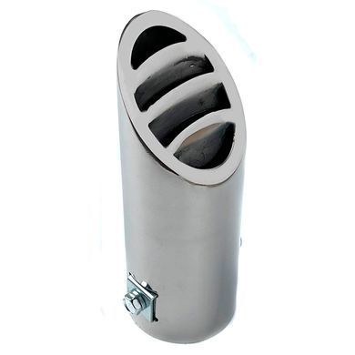 Купити Насадка на глушник Elegant Кругла коса &Oslash; 51 х 145 мм Хром (EL 106 045) 58899 Насадки на глушник