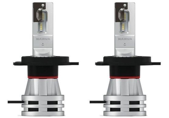 Купити LED лампи автомобільні Narva H4 радіатор кулер 8000Lm 24W / 6500K / IP67 / 8-48V 2 шт (180323000) 26229 LED Лампи Narva
