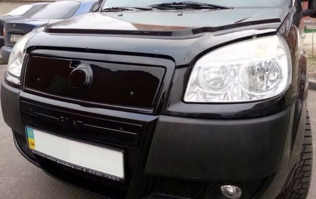 Купити Зимова Накладка На Fiat Doblo 2006-2011 Середня / Бампер-Верх / Глянець FLY 9065 Зимові накладки на решітку радіатора