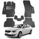 Купити Килимки в салон EVA для Skoda Octavia A7 2014- (Металевий підп'ятник) Коричневі-Коричневий кант 5 шт 66131 Килимки для Skoda - 11 фото из 11