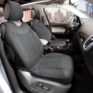 Купити Автомобільні чохли для передніх сидінь Cayman Stell Model S Сірі 10108  Майки для сидінь закриті