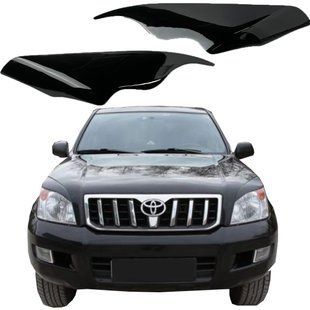 Купити Вії фар для Toyota Land Cruiser Prado 120 2002-2009 Voron Glass 58916 Вії - Захист фар