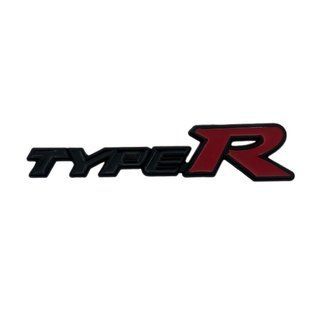 Купити Емблема напис typeR для Honda Чорна 148х32мм метал (на скотчі) 90596 Емблема напис на іномарки