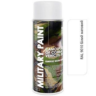 Купить Камуфляжная краска Deco color Military Paint Ral 400 мл Белый мат антибликовая (9010) 60453 Краски аэрозольные