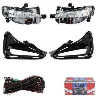 Купити LED Протитуманні фари для Toyota Corolla 2017-E17 USA DRL-12V3W з проводкою Комплект (TY-712L) 86845 Протитуманні фари модельні Іномарка