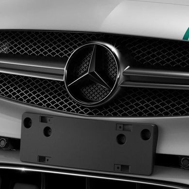 Купить Эмблема решетки Mercedes-Benz W205 черная глянцевая 185 мм (пластик) OEM A0008880060 94741 Эмблемы на иномарки