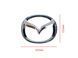 Купить Эмблема решетки Mazda CX-5 Хром 131х165 мм на направляющих (Завод) 88473 Эмблемы на иномарки - 2 фото из 5