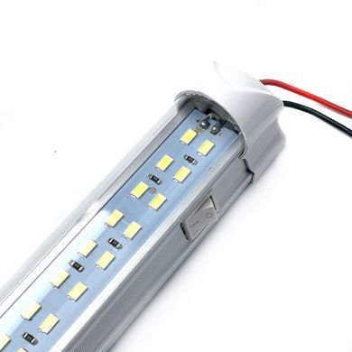 Купить Подсветка салона с выключателем 12V T8 33,5 см двойная Белый свет 1 шт (3099) 10045 Подсветки - Стопы внутрисалонные