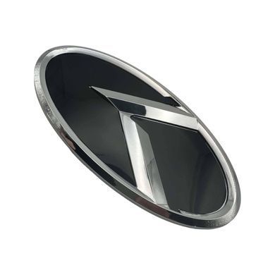 Купити Емблема Kia NEW TYPE Хром (новий вигляд) 130х65 мм (обід Хром) Пластикна скотче (Завод) 88623 Емблеми на іномарки