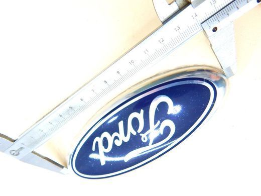 Купити Емблема Ford Синя+Хром 57х144 мм Пластикна скотче (пр-во Завод) 88448 Емблеми на іномарки