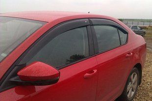 Купить Дефлекторы окон ветровики Skoda Octavia A7 2014- EuroStandart 2375 Дефлекторы окон Skoda