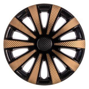 Купити Ковпак колеса Star Карат R13 чорний, gold 4 шт 21714 13 (Star)