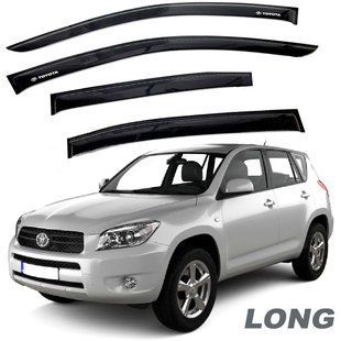 Купити Дефлектори вікон вітрові для Toyota Rav 4 Long USA 2006-2013 Скотч 3M Voron Glass 81299 Дефлектори вікон Toyota