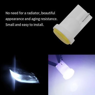 Купить Автолампа светодиодная LED 12V T10 2W 40Lm Белый Свет 1 шт 63483 Светодиоды - T10 без цоколя