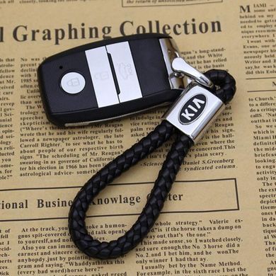 Купити Стильний шкіряний брелок з логотипом Kia 9182 Брелоки для автоключів