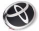 Купить Эмблема под стеклом Toyota Черная 170х115 мм на скотче (Завод) 88921 Эмблемы на иномарки