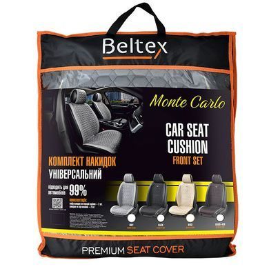 Купить Накидки для передних сидений Алькантара Beltex Monte Carlo Бежевые 2 шт 40479 Накидки для сидений Premium (Алькантара)
