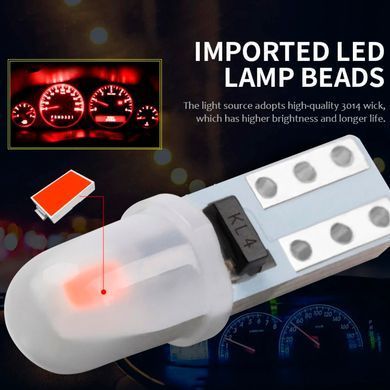 Купить Светодиод 12V Т5 SMD 2-3014 3D Стекло 0,6W 40Lm Синий свет (№86) 65558 Светодиоды - T5 Семечка