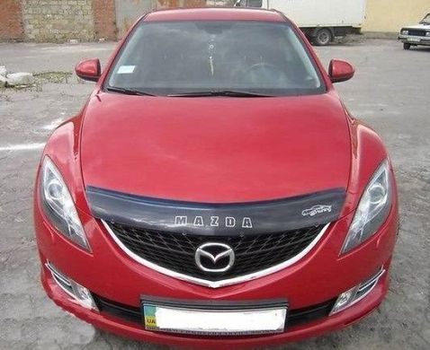 Купить Дефлектор капота мухобойка Mazda 6 2008-2012 Евро Крепление (Vip Tuning) 1047 Дефлекторы капота Mazda