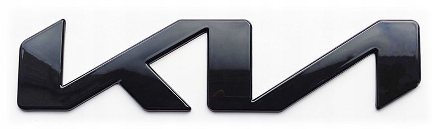 Купити Емблема-напис Kia NEW Black Gloss 150x35 мм металева на скотчі (заводська) 88575 Емблема напис на іномарки