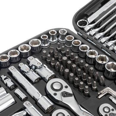 Купить Набор инструментов 1/2" & 3/8" & 1/4", 219ед., Cr-V STORM INTERTOOL ET-8219 77893 Наборы инструментов
