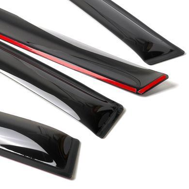 Купити Дефлектори вікон для Volkswagen Golf V Plus 5d 2004- на скотчі (Acrylic) AMV20704 95025 Дефлектори вікон Volkswagen