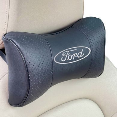 Купить Подушка на подголовник с логотипом Ford Эко-кожа черная 1 шт 8328 Подушки на подголовник - под шею