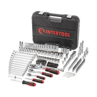 Купить Набор инструментов 1/2" & 3/8" & 1/4", 219ед., Cr-V STORM INTERTOOL ET-8219 77893 Наборы инструментов