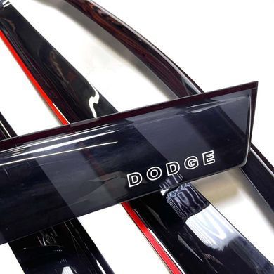 Купить Дефлекторы окон ветровики для Dodge RAM Crew Cab Длинная Кабина 2009-2019 (Voron Glass) VD30209 96488 Дефлекторы окон Dodge