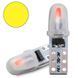 Купить Светодиод 12V Т5 SMD 2-3014 3D Стекло 0,6W 40Lm Желтый свет (№91) 65559 Светодиоды - T5 Семечка