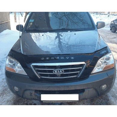 Купити Дефлектор капоту мухобійка для Kia Sorento 2002-2009 Євро Кріплення (Vip Tuning) 1258 Дефлектори капота Kia