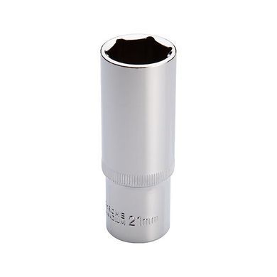 Купити Головка шестигранна подовжена 1/2" 21мм x 78мм CrV INTERTOOL ET-0121 78003 Торцеві головки, шестигранники та зірки