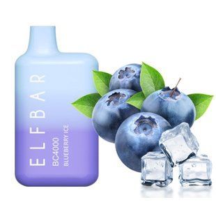 Купить ЕІf Ваг BC4000 POD 5% Оригинал Blueberry Ice Черника со льдом (Подзаряжаемый) 44657 Одноразовые системы